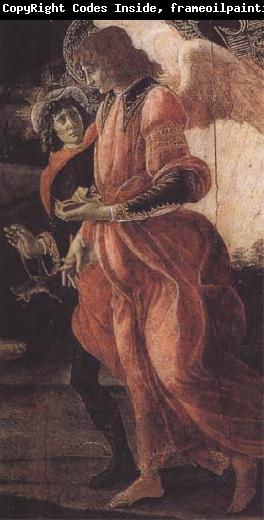 Sandro Botticelli Trinity with Mary Magdalene,St john the Baptist,Tobias and the Angel